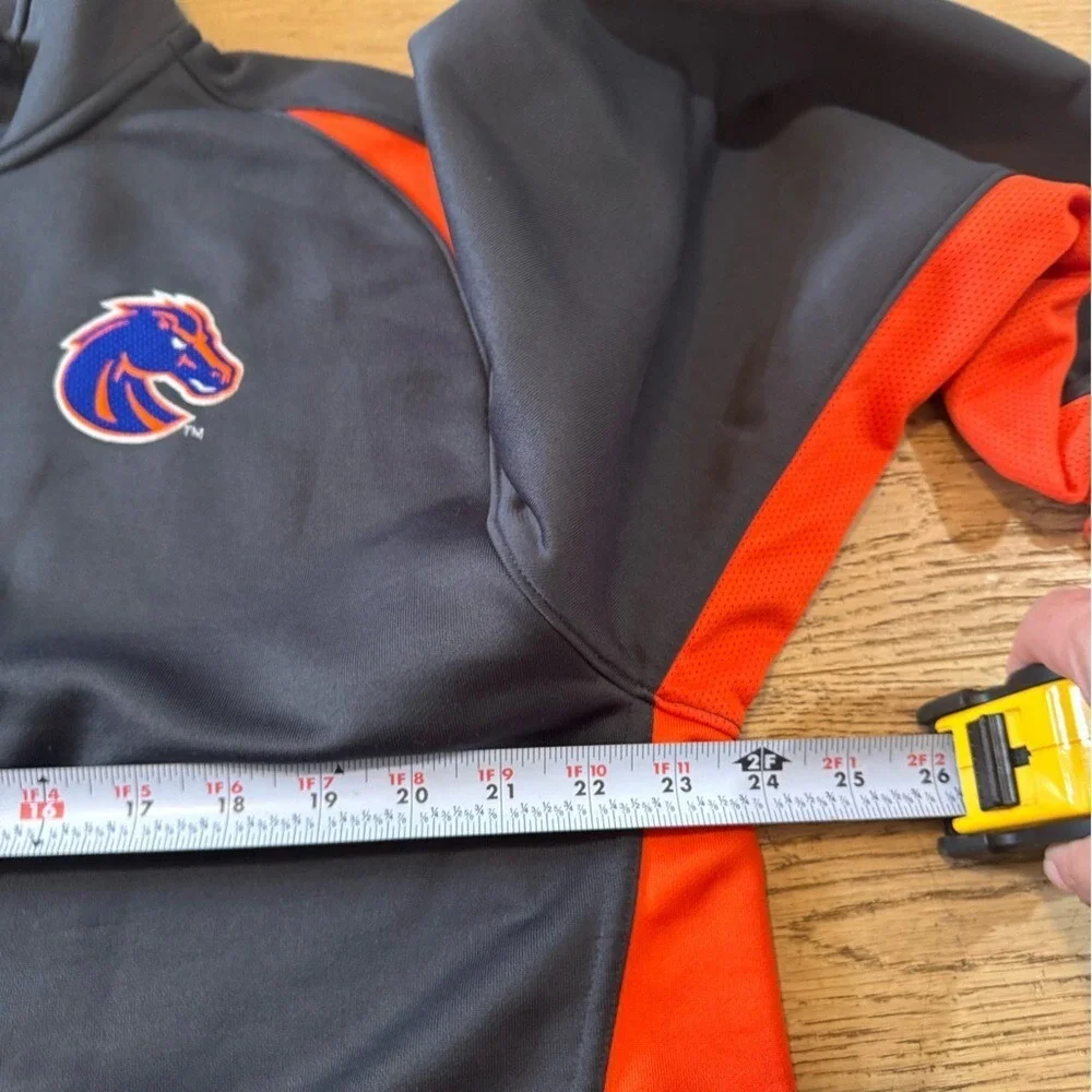 Nike Boise State Broncos Dri-FIT Full Zip Track Jacket‎ Grey Orange Large (1076)